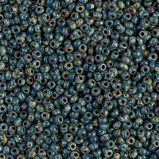 Miyuki Seed Beads 11/0 Picasso Opaque Montana , 4516-New