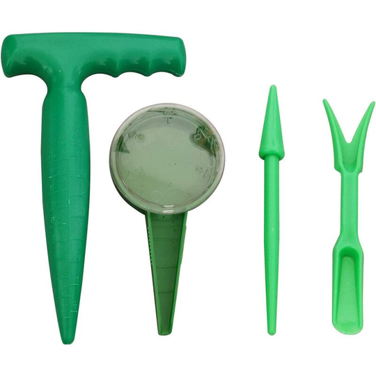 4 Pcs Garden Tool for Flowering Plants Plant Seeder Garden Tool Set for Bulb Planters Set Seedling Dispensers Transplant Tool for Farm