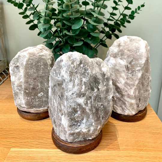Himalayan Grey Natural Rock Salt Lamp