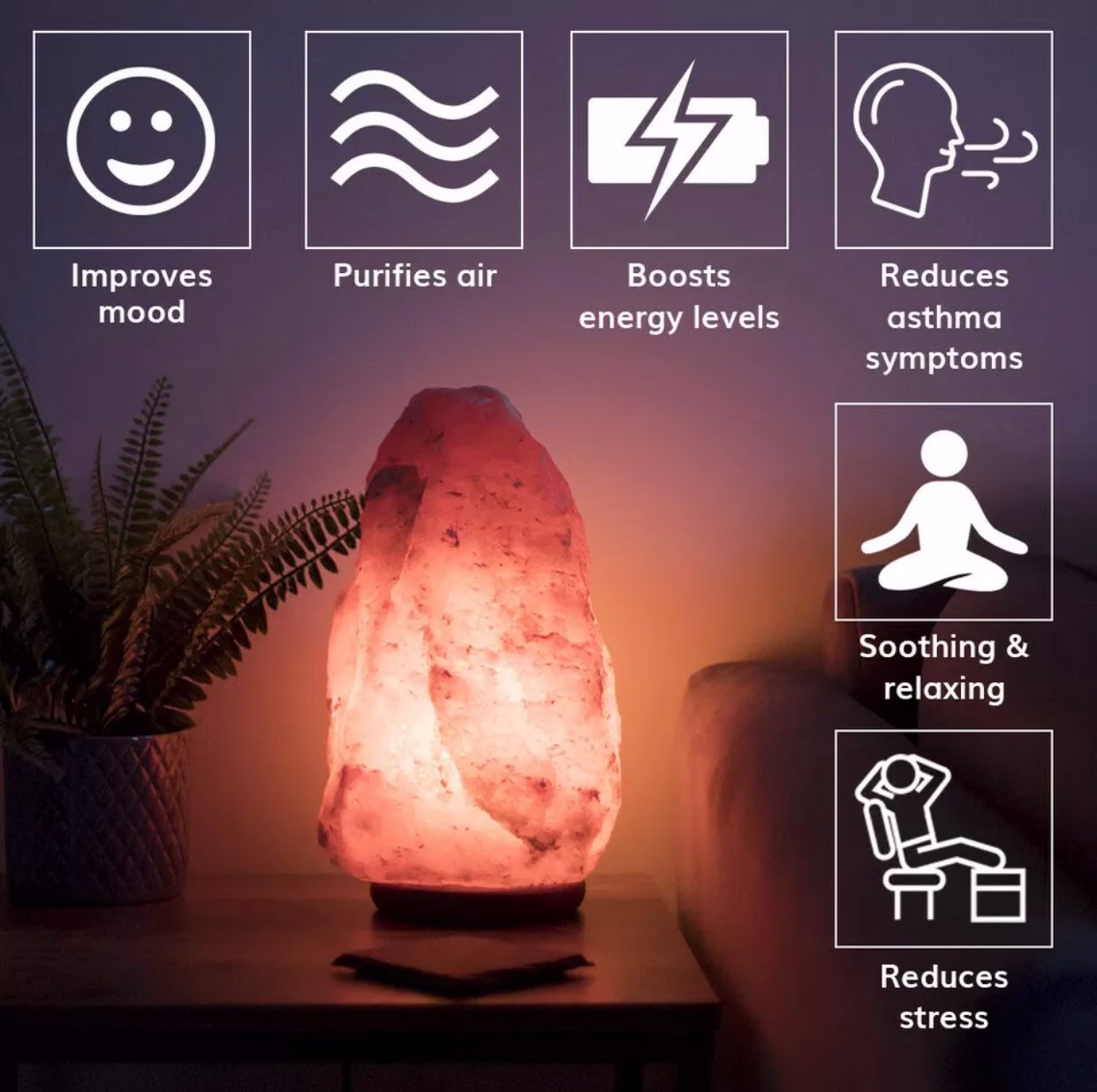 Himalayan Pink Salt Lamp Handcrafted Natural Healing Rock Crystal 100% Authentic Orignal Certified Christmas Gifts