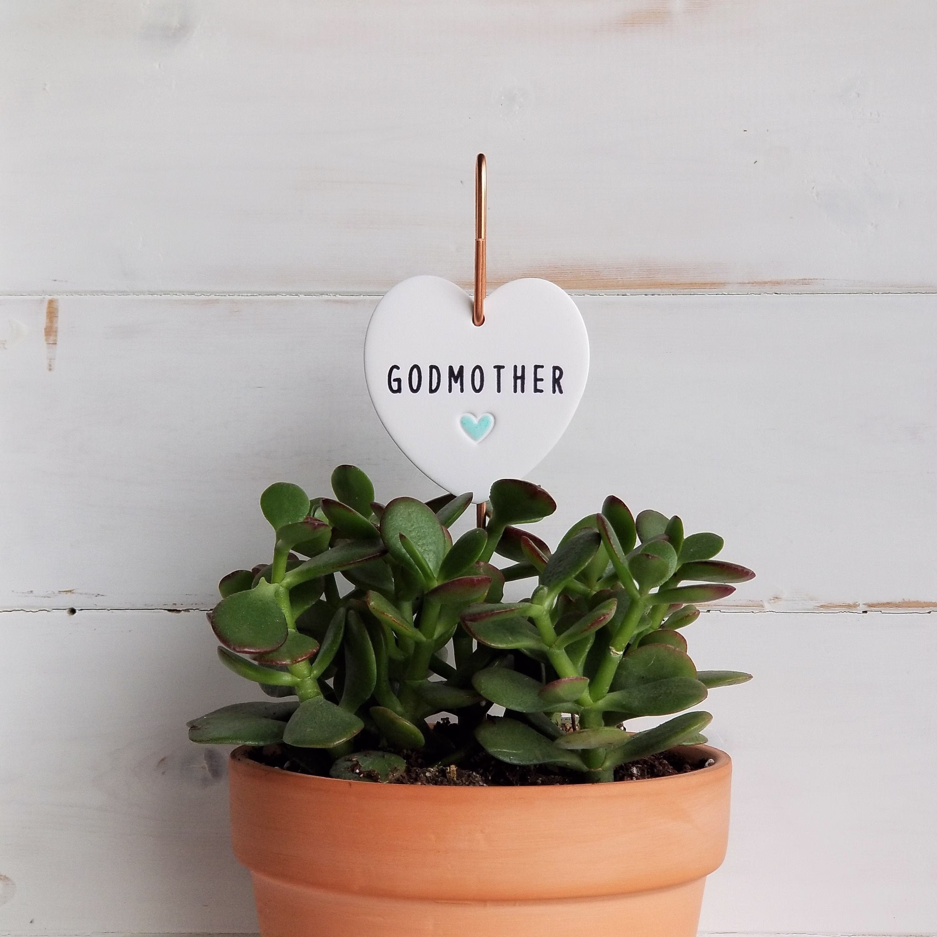 Godmother Gift | Planter Decor For Godmom Potted Plant Decoration Gardening Birthday From Godson Goddaughter