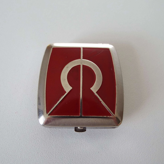 Vintage Art Deco Powder Compact Rouge Double Geometric Design 1930's Vanity Storage Face Make-Up