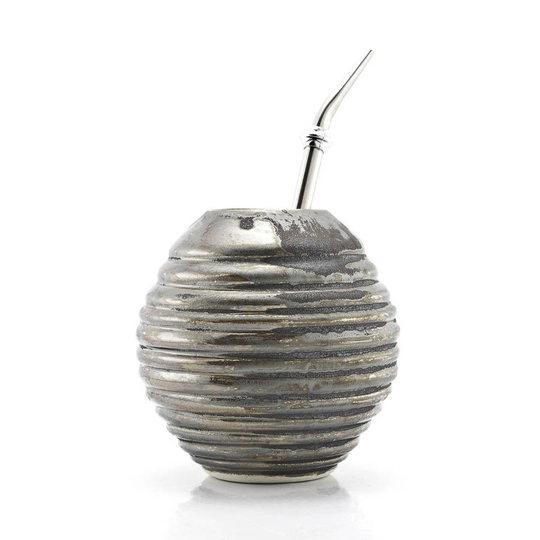 Yerba Mate Mug In Dark Metallic