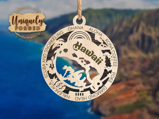 Hawaii Ornament - State Christmas Collection