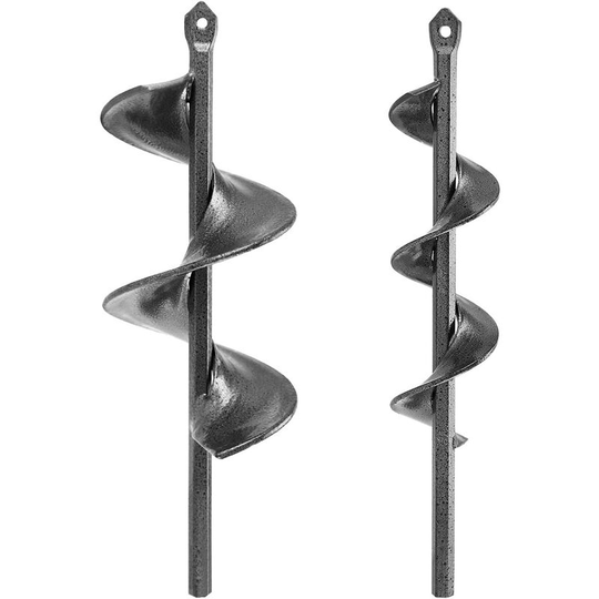 Auger Drill Bits for Planting Garden Auger Drill Bits Garden Plant Auger Drill Bits for 3/8' Hex Drill 2 in 1 Set (22CM)