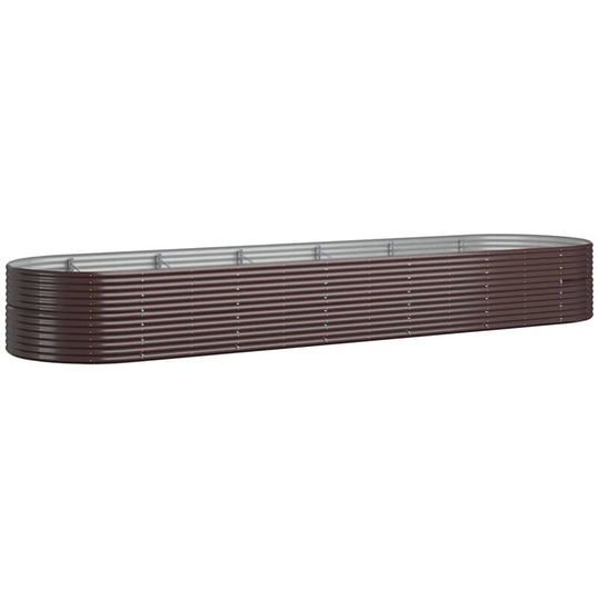 Vidaxl - Garden Planter Powder-coated Steel 510x140x68 cm Brown Brown