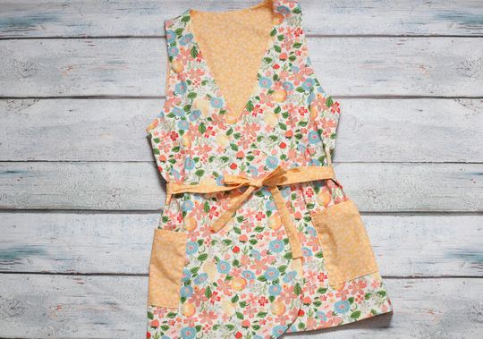 Retro Full Apron - Organic Cotton Women's Size Medium
