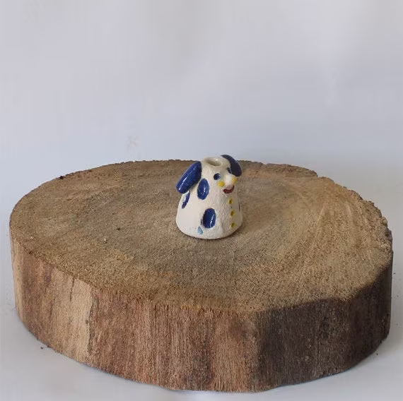 Bobbi The Dog Vases, Ceramic Vase, Pottery Pot, Flower Home Decor, Handmade Dry