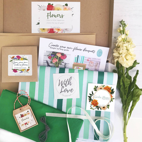 Flower Bouquet Kit, Grow And Wrap