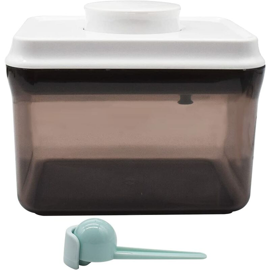 Milk Powder Dispenser, 1000ML Portable Sealed Tank Anti-UV Milk Powder Container for Milk Powder, Snacks and Cereal Brown