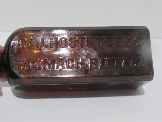 Hostetters Bitters Amber Bottle, Old Medicine