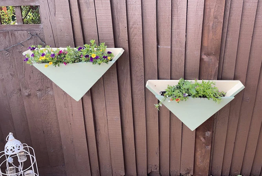 Triangular Wall Planters