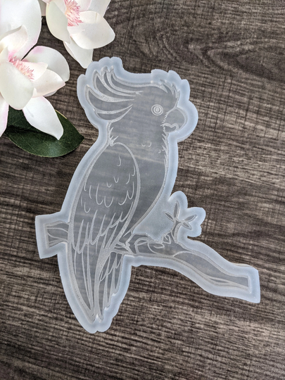 Parrot On Branch Silicone Mold/Resin Concrete