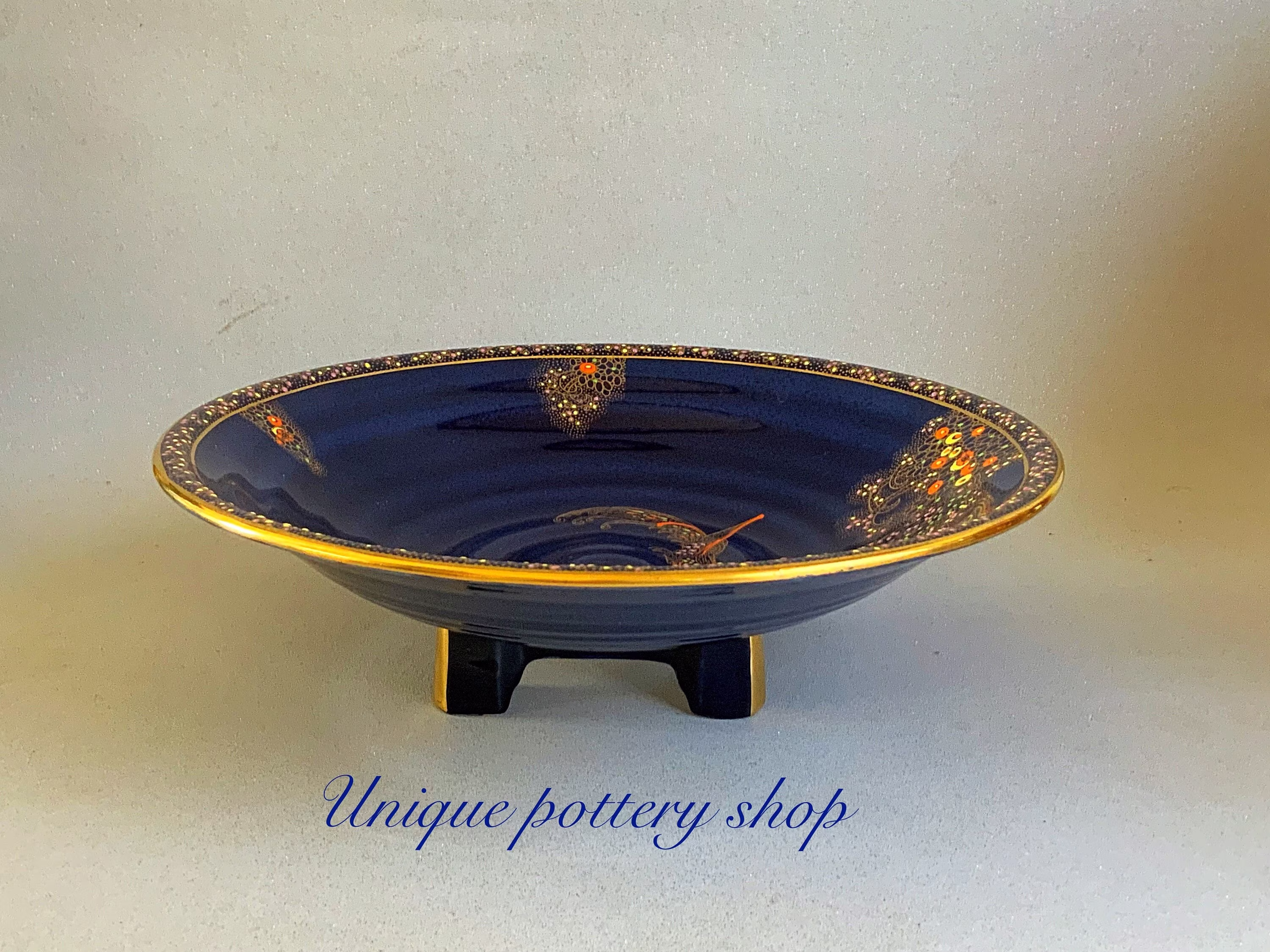 An Outstanding English Powder Blue Table Bowl