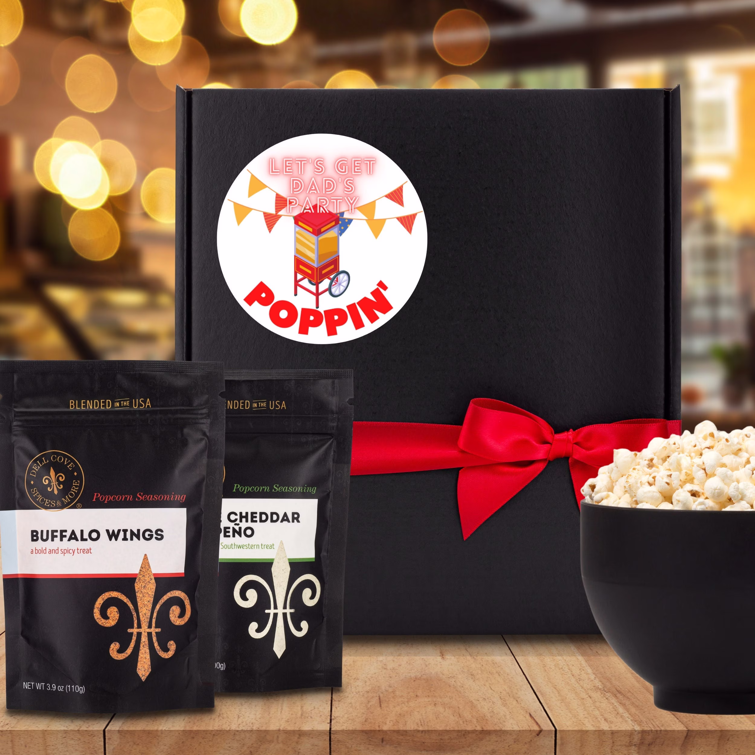 Gift Box For Dad - Custom Birthday Snacks, Popcorn Seasoning & Kernels, Birthday Gift, Food Gift Box, Happy Snack Box