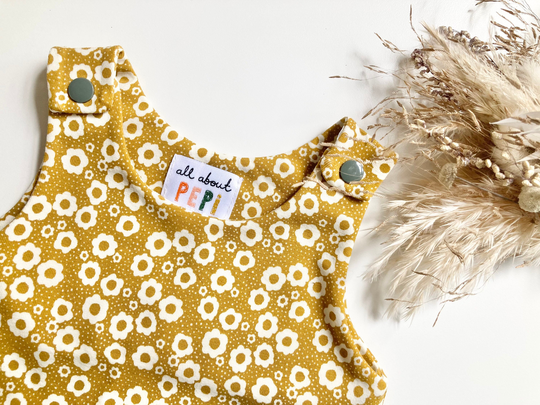 Baby Romper - Girl Present, Organic Baby Gift, Floral Romper, Newborn Gift For