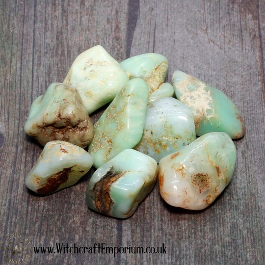Chrysoprase - Stone Crystal Gemstone Mineral Pagan Wicca Wiccan Magic Spell Ritual Real Genuine Natural