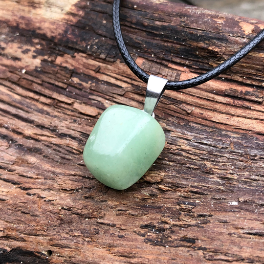Aventurine Freeform Tumble Stone Necklace