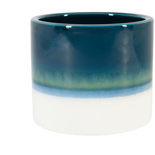 Nicola Spring - Reactive Glaze Plant Pot - 12cm - Navy