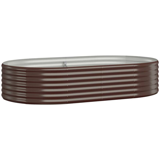 Vidaxl - Garden Planter Powder-coated Steel 175x100x36 cm Brown Brown
