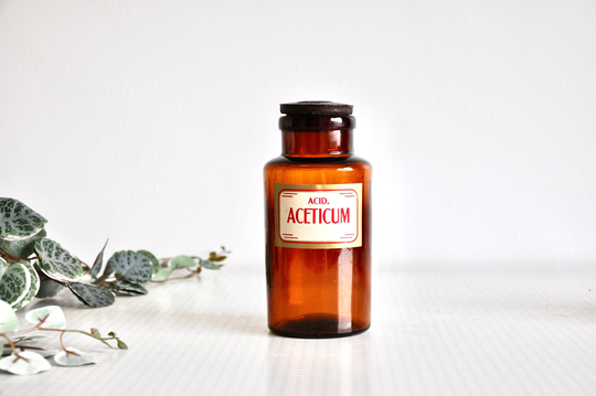 Vintage Evans Chemist Or Apothecary Brown Glass Bottle Early 1900S