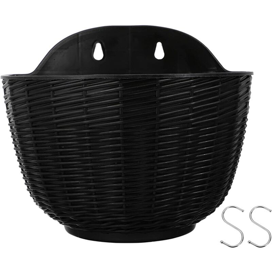 Plastic Wall Hanging Planter Wall Mounted Garden Plant Flower Pot Basket Container for Orchid Herb Succulent Cactus Home Office
