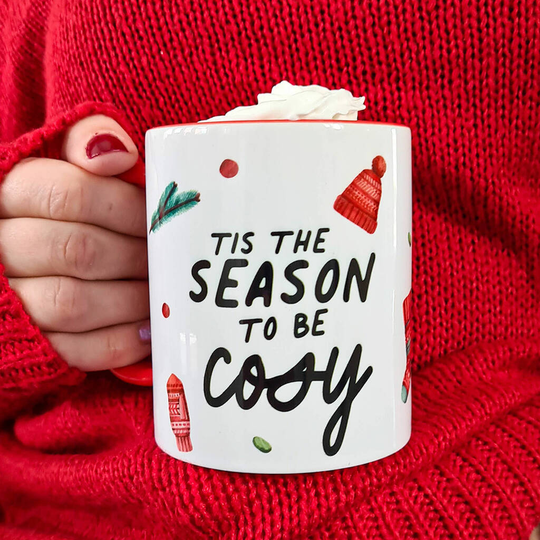Tis The Season To Be Cosy Festive Christmas Mug