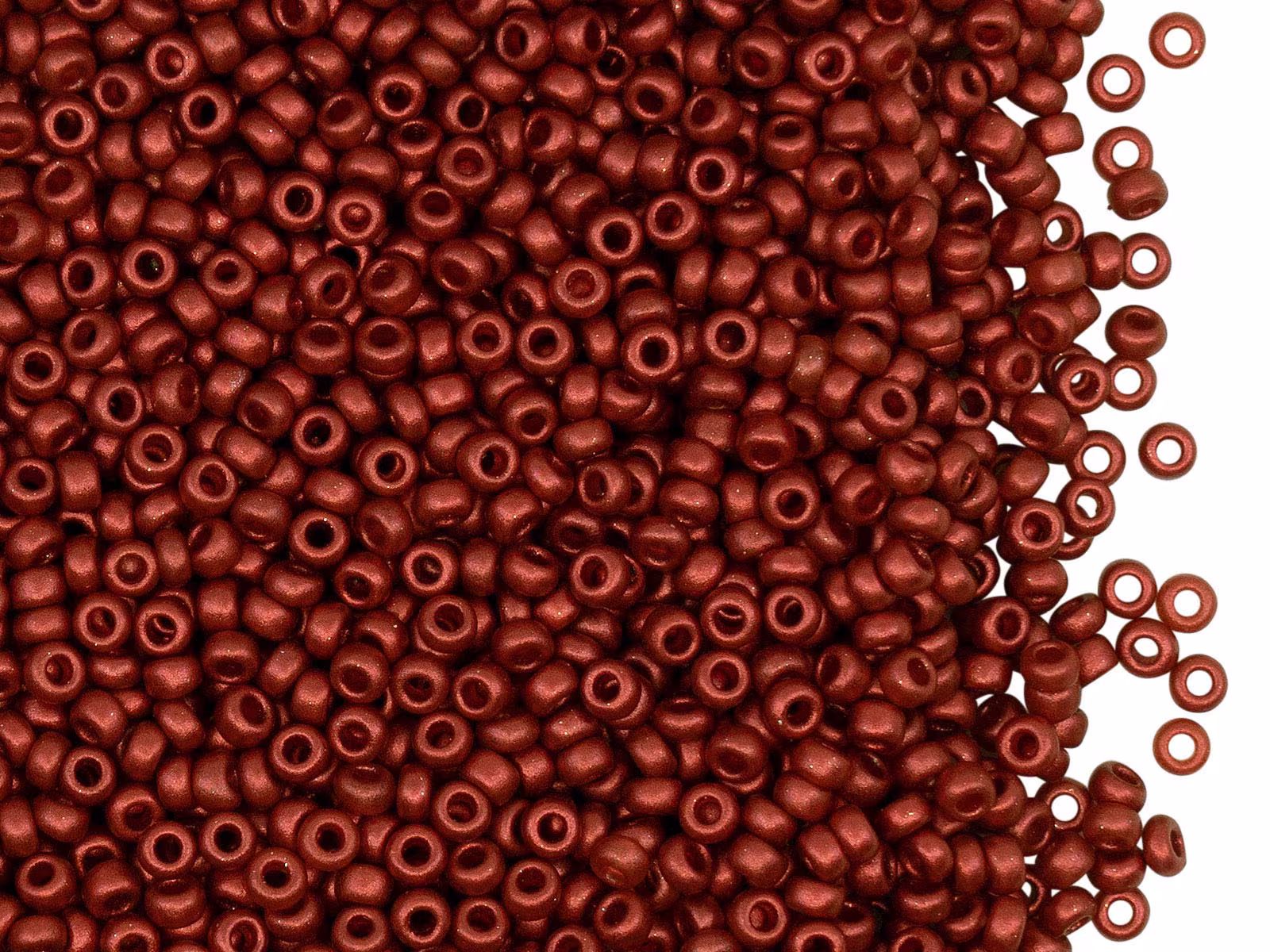 20 Gram Rocailles Seed Beads 10/0 Lava Red | 00050/01890, Czech Glass Preciosa Ornela | 10Sb256-20G
