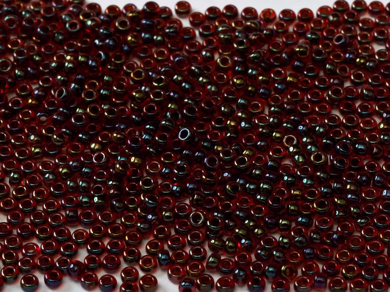 Miyuki Seed Beads 11/0 Garnet Lined Ruby Ab , 0367-New