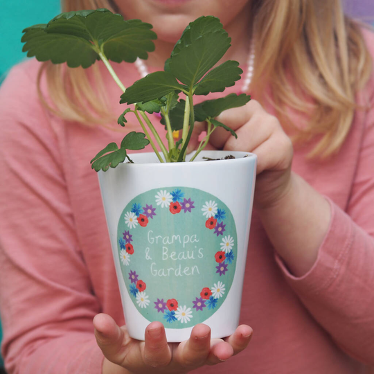 Grandparent Wild Flower Garden Plant Pot Personalised