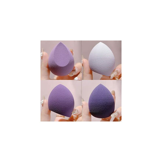 Beauty Blender Makeup Sponge 4 Pack - Makeup Sponge for Blending Foundation with Eggshell for Flawless Makeup with Cream, Powder, and Liquid (4 Pack,