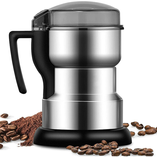 Benobby Kids - Multifunctional Cereal Grinder, Grain & Coffee & Spice Grinder, Stainless Steel, open-cover-stop Safety Design, for Dry Materials,