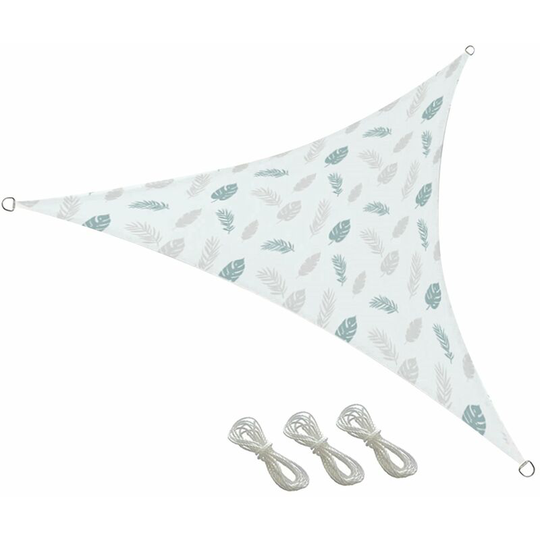 Uv Resistant Sun Shade Triangle Sail Canopy Garden Plant Shelter Breathable Greenhouse Cover for Outdoor Patio Camping Backyard Swimming Pool (White