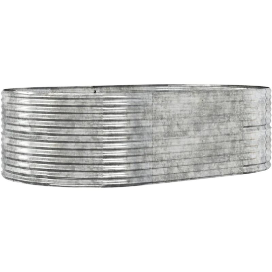 Vidaxl - Garden Planter Silver 212x140x68 cm Powder-coated Steel Silver
