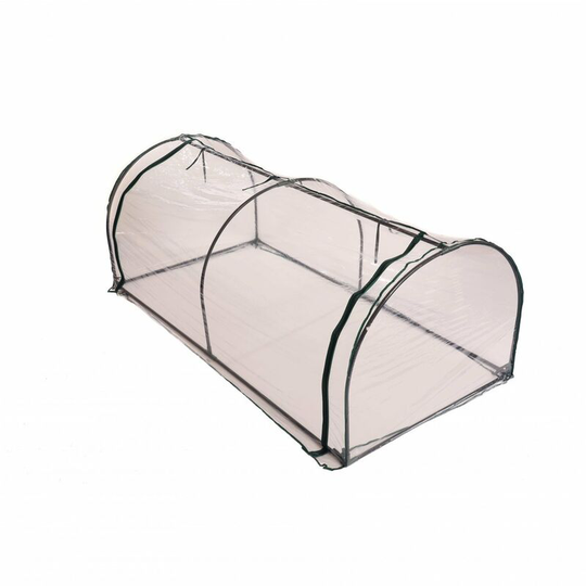 Small Tunnel Growhouse Garden Plant Greenhouse with pvc Cover - 200x100x80cm - Oypla
