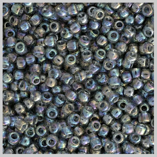 Toho Seed Beads Tr-11-176 Size 11/0 Transparent Rainbow Black Diamond 7.5 Grams Diy