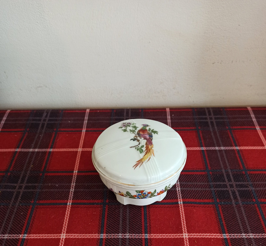 Czechoslovakian Lidded Powder Jar/Trinket Jar
