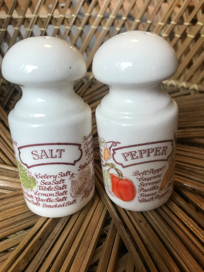Vintage 80's Salt & Pepper Shakers