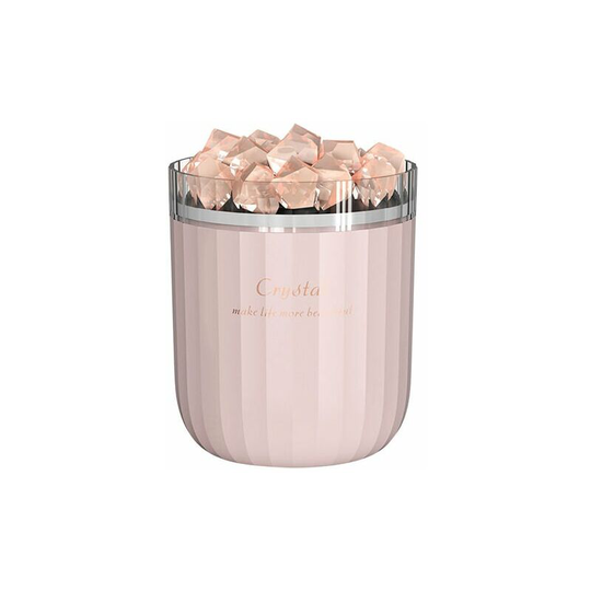 Crystal Salt Stone Humidifier Colorful Light Mist Humidifier Portable Quiet usb Essential Oil Diffuser Humidifier,Pink - Pink