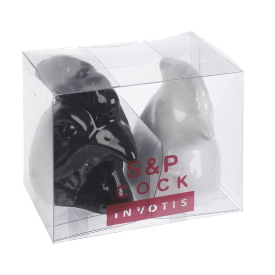 Invotis - Cockerels Head Salt & Pepper Set [409199]