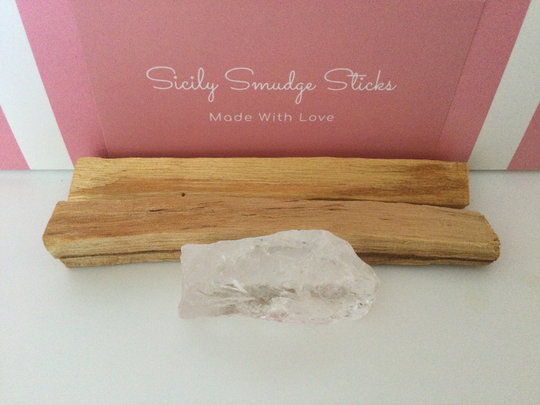 Palo Santo & Clear Quartz Devine Set