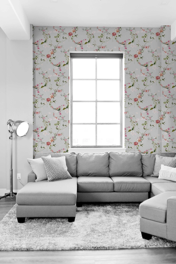 Light Flower Crowns | Removable Wallpaper Peel & Stick #103Fc