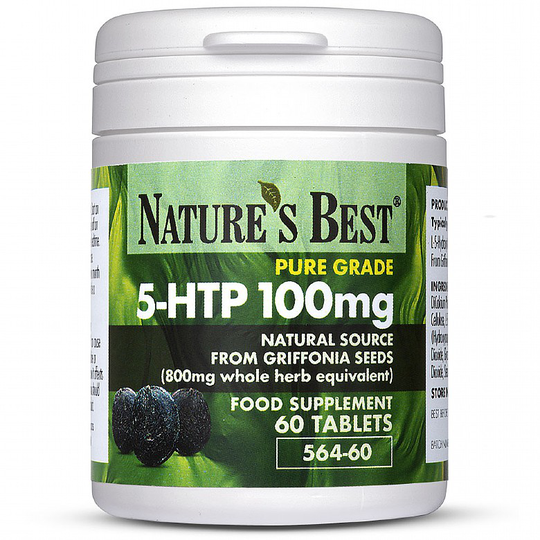 5Htp 100Mg, Extracted From 800Mg Griffonia Seeds 60 Tablets