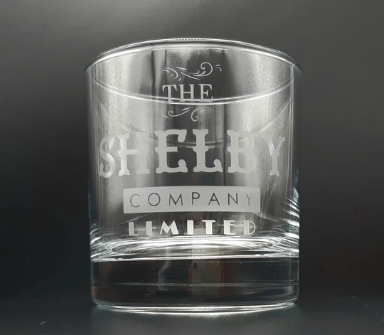 Peaky Blinders | Season 4 Inspired Shelby Company Ltd Etched Tumbler Glass - Personalised
