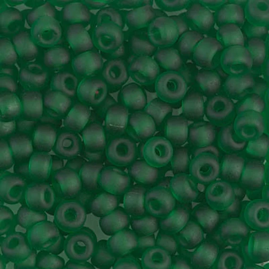 Seed Bead 6-146F Miyuki Beads 6/0 Matte Transparent Green 20 Grams Diy