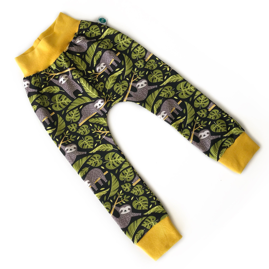 Sloth Organic Jersey Leggings | Unisex Kids Clothing Baby Trousers