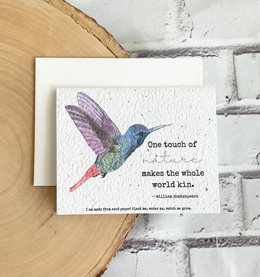 Hummingbird Seed Card
