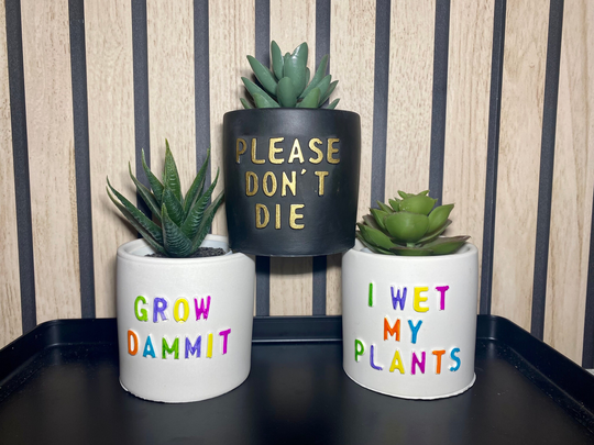Novelty Plant Pot | Plant & Rest House Warming Gift New Home Teacher End Of Term Nursery Staff