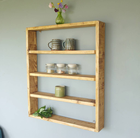 Handmade Wooden Kitchen Wall Unit