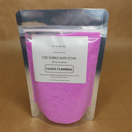 Flossy Flamingo 200mg Cbd Bubble Bath Soak